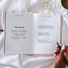 Load image into Gallery viewer, Listen B*tch Affirmation Journal: Gold-Edged Paper