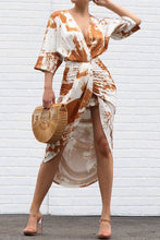 Load image into Gallery viewer, "Venetian" Midi Dress-Caramel