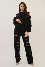 Load image into Gallery viewer, “Open Season” Distressed Set-Black
