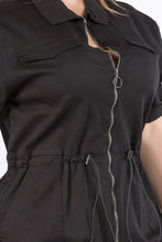 Load image into Gallery viewer, Plus Denim Utility Romper