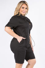 Load image into Gallery viewer, Plus Denim Utility Romper