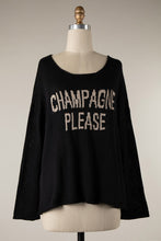 Load image into Gallery viewer, ”Champagne Please&quot; Lightweight Knit Sweater
