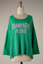 Load image into Gallery viewer, ”Champagne Please&quot; Lightweight Knit Sweater
