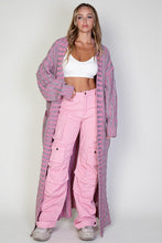 Load image into Gallery viewer, &quot;Mixed Media&quot; Cardi- Pink
