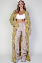 Load image into Gallery viewer, &quot;Mixed Media&quot; Cardi-Yellow
