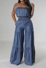 Load image into Gallery viewer, “Misty Bleu” Jumpsuit
