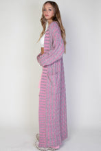 Load image into Gallery viewer, &quot;Mixed Media&quot; Cardi- Pink
