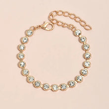 Load image into Gallery viewer, &quot;Circle&quot; Gold Tennis Bracelet
